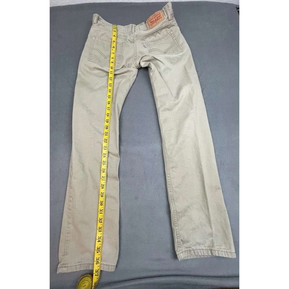 Levi's 511 Slim‎ Fit Jeans Mens 29 29 (28 28) Brown Lightweight Canvas Work Soft
